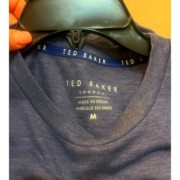 Ted Baker London Logo Tee Lounge T-Shirt, Men's Sz M, Heather Blue NWT - Picture 2 of 3
